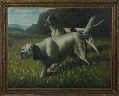 T. BAILEY OIL ON CANVAS PORTRAIT OF
