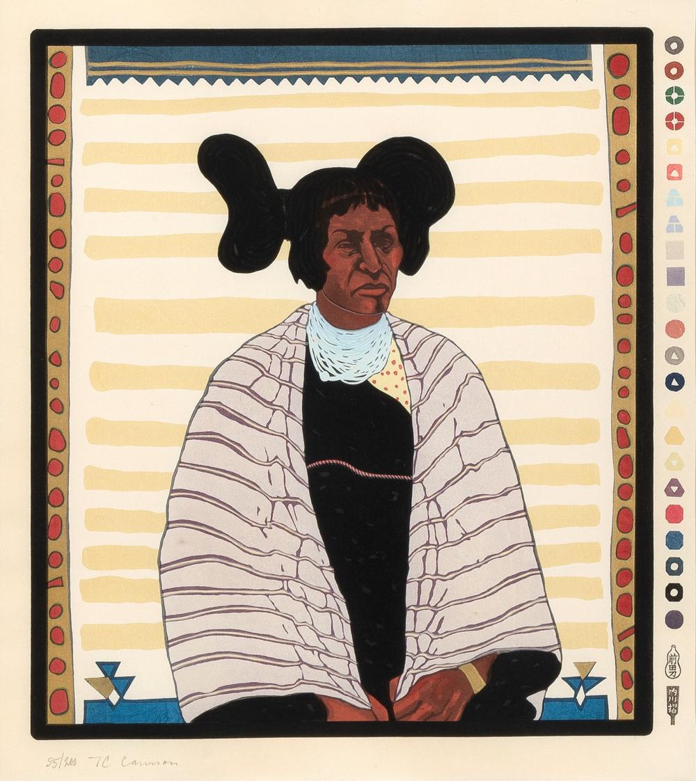 T. C. CANNON, HOPI WITH MANTAT.