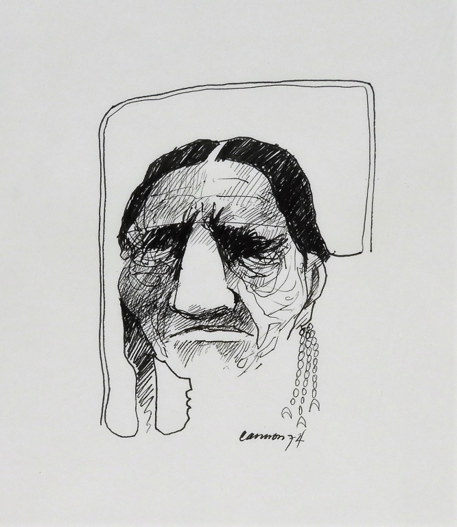 T. C. CANNON NATIVE AMERICAN INK