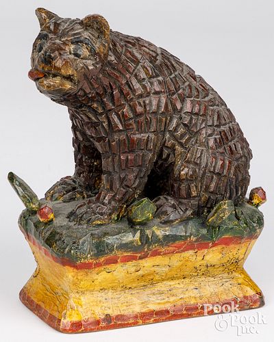 T. HEAD, CARVED AND PAINTED