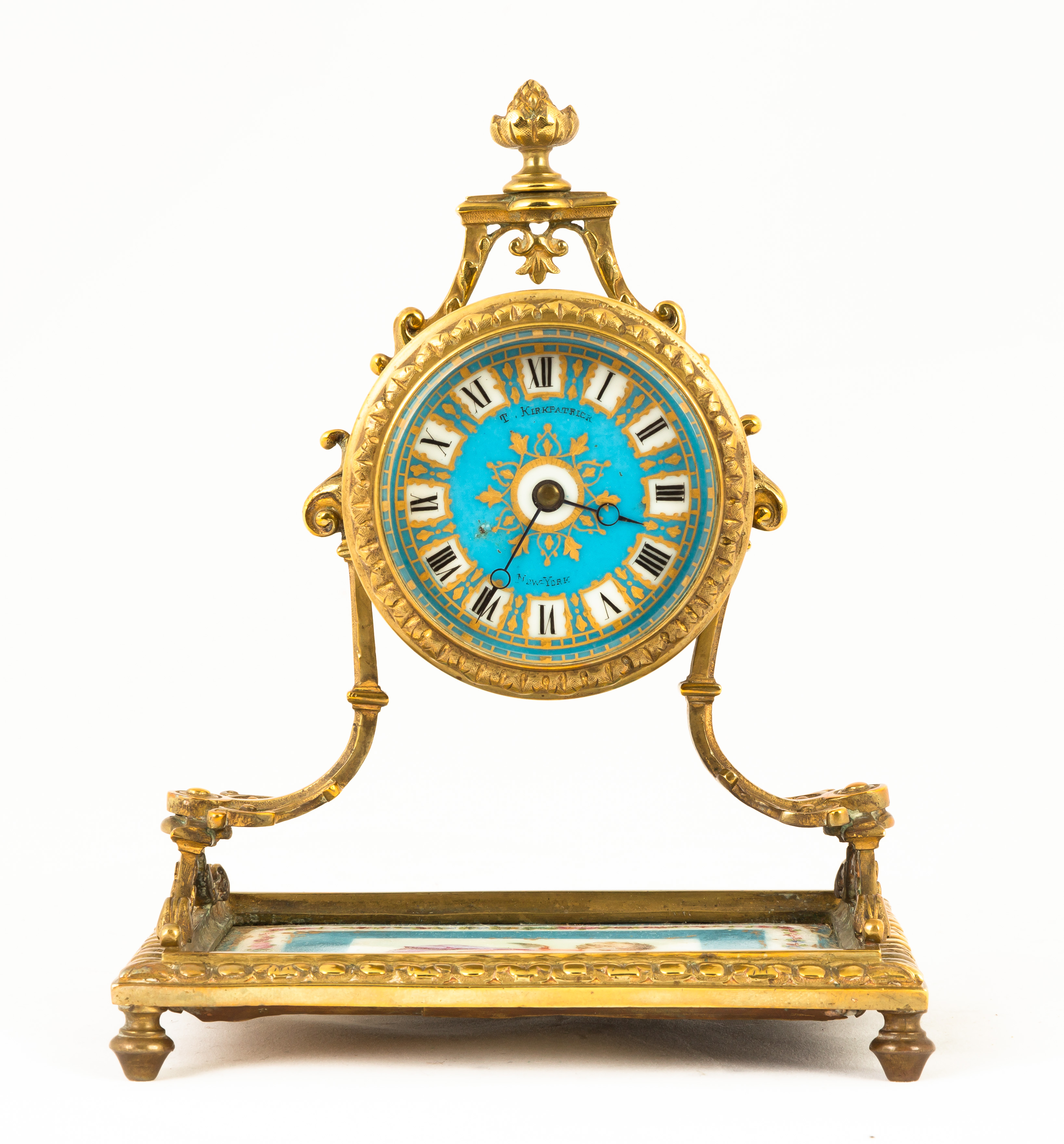 T. KIRKPATRICK DESK CLOCK Late 19th