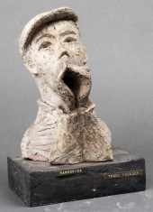 T. MUELLER FOLK ART CERAMIC "H