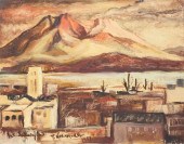 T. NAKAMURA OIL ON CANVAS MT.