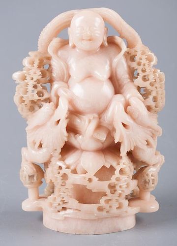 T OF 20TH C CHINESE CARVED
