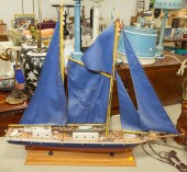 T. S. EENDRACHT WOODEN SAILBOA