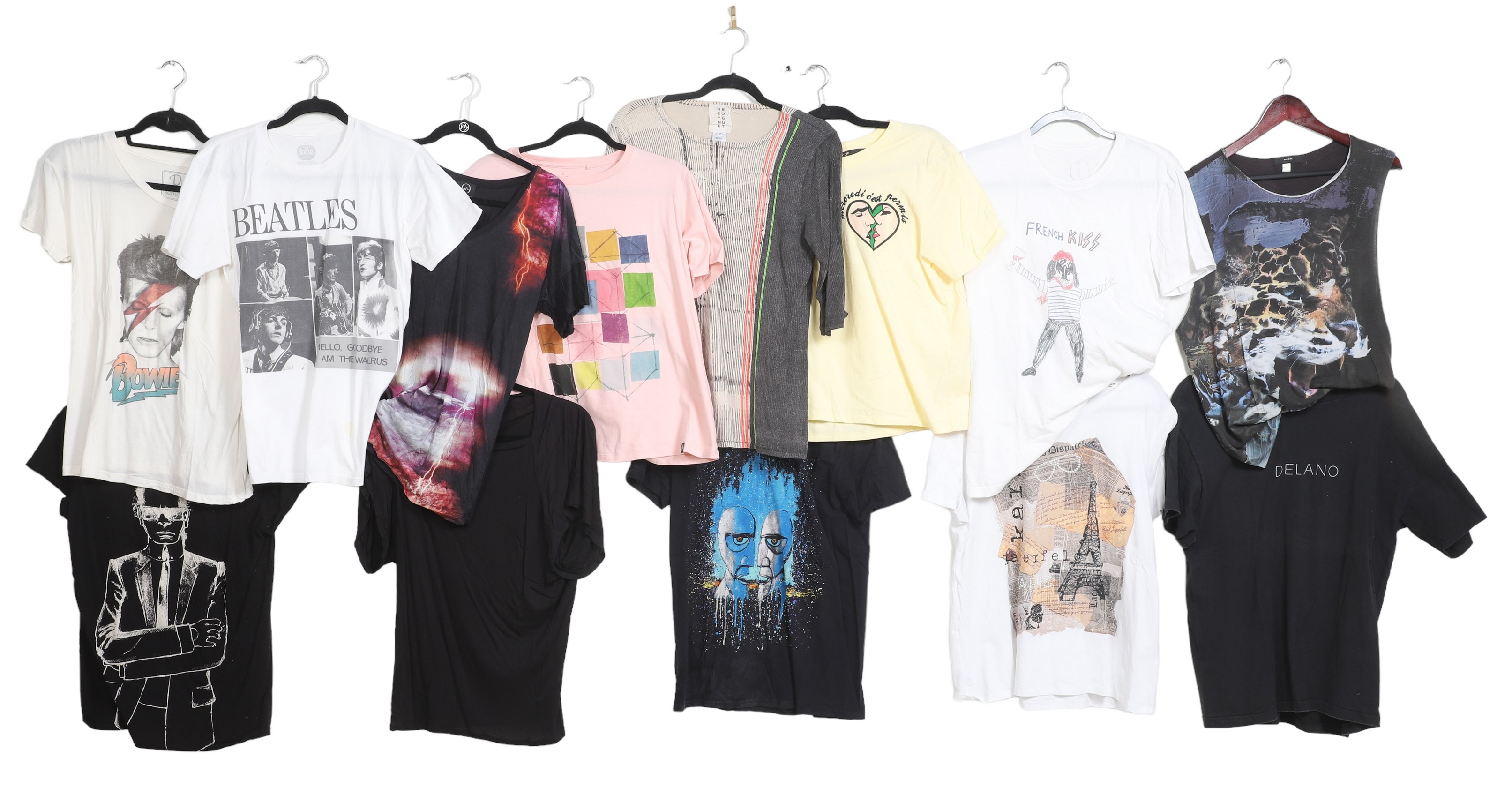T-shirt grouping, modern, to