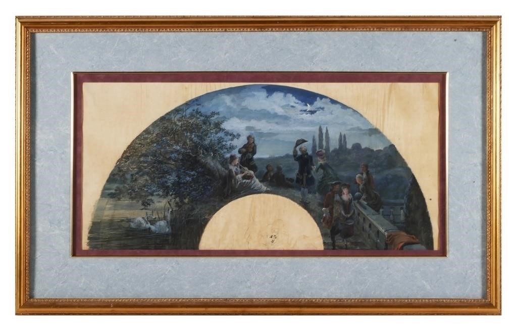 T. SIMPSON, OIL PAINTINGGarden