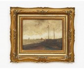 T. Willett oil on canvas of sh