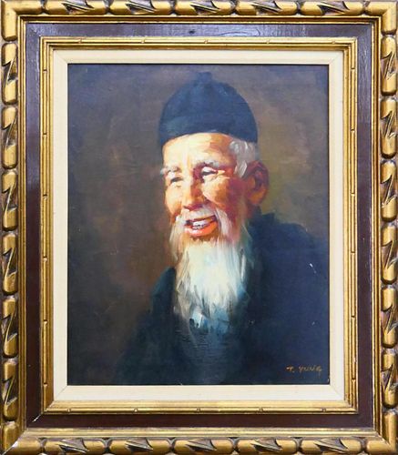 T YUNG OIL PAINTING ON CANVAS OF