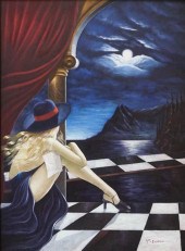 T. ZENIA, WOMAN BY MOONLIGHT,