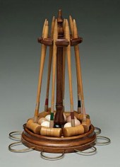 Table croquet set: eight woode