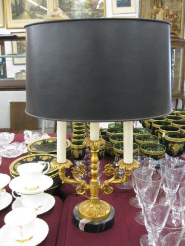 Table Lamp ornate gold double