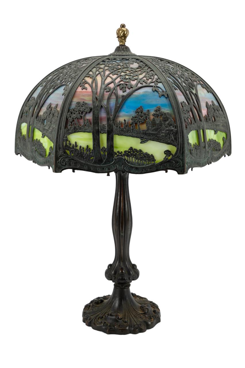 TABLE LAMP WITH HANDEL SCENIC
