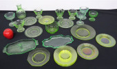 TABLE LOT OF DEPRESSION GREEN