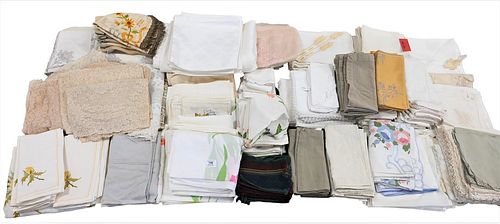 TABLE LOT OF LINENS, MOSTLY