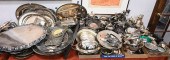 TABLE LOT OF SILVERPLATE, TO I