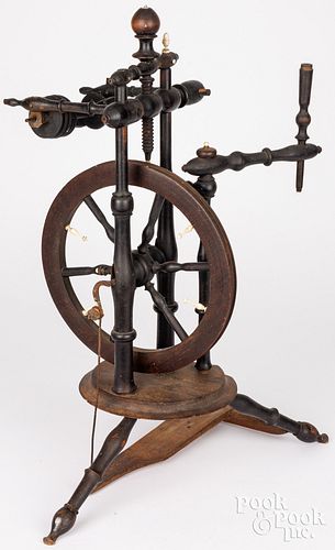 TABLE TOP CASTLE SPINNING WHEEL,