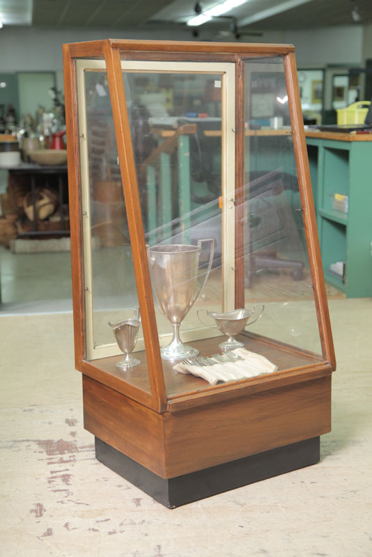 TABLE TOP DISPLAY CASE. Slanted