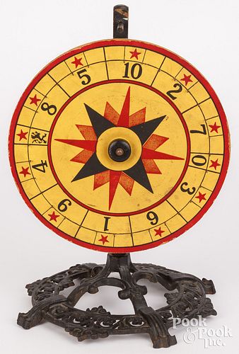 TABLE TOP GAMBLING WHEEL, 20TH