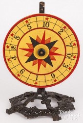 TABLE TOP GAMBLING WHEEL, 20TH