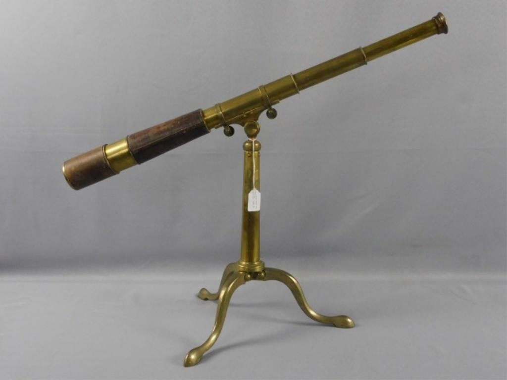 TABLETOP BRASS TELESCOPE BY