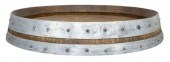 TABLETOP OAK WINE BARREL LAZY