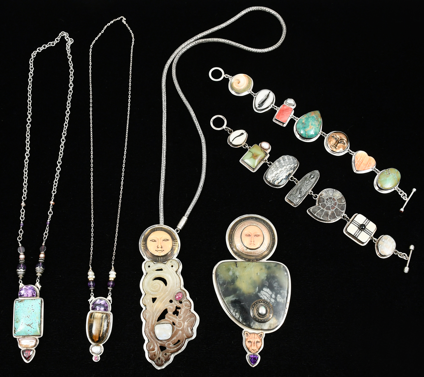 TABRA STERLING JEWELRY LOT: This