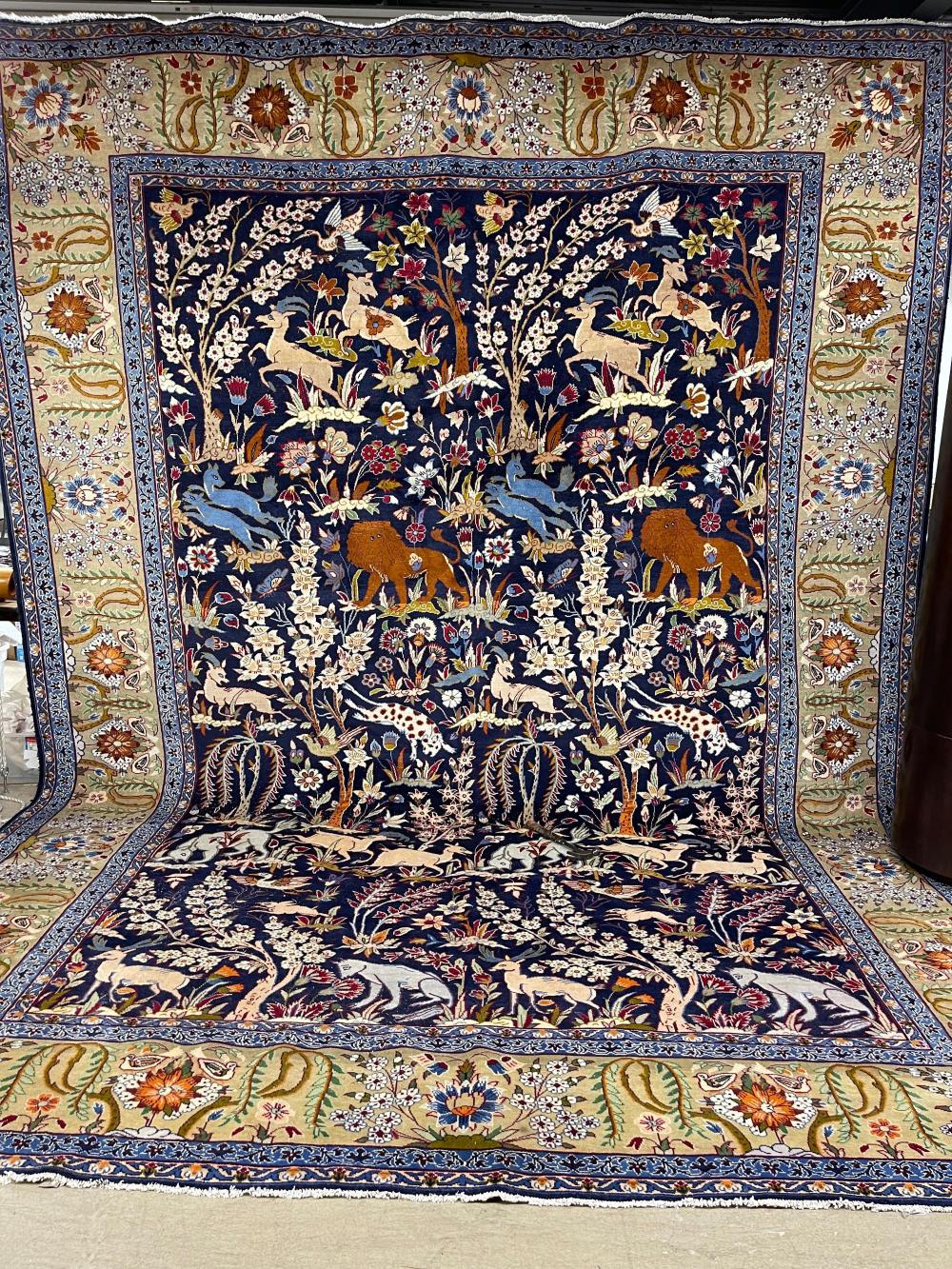 TABRIZ ANIMAL PICTORIAL RUG, 14