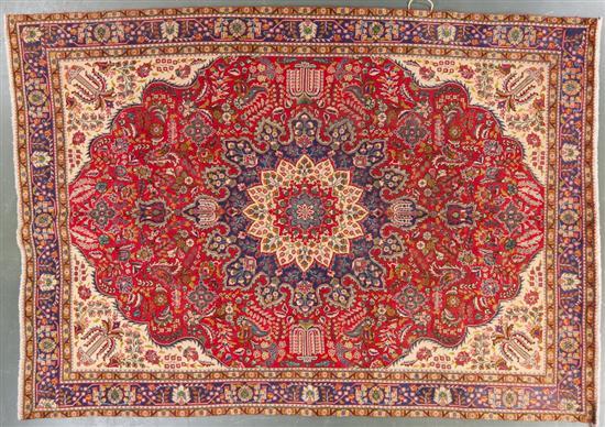 Tabriz carpet, Iran, modern, 9 x