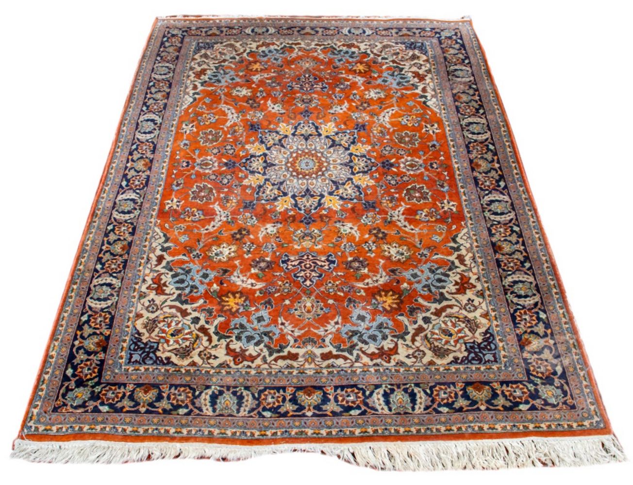 TABRIZ MEDALLION WOOL RUG, 7' X