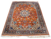 TABRIZ MEDALLION WOOL RUG, 7&#
