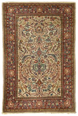 Tabriz or Kashan rug, extensive