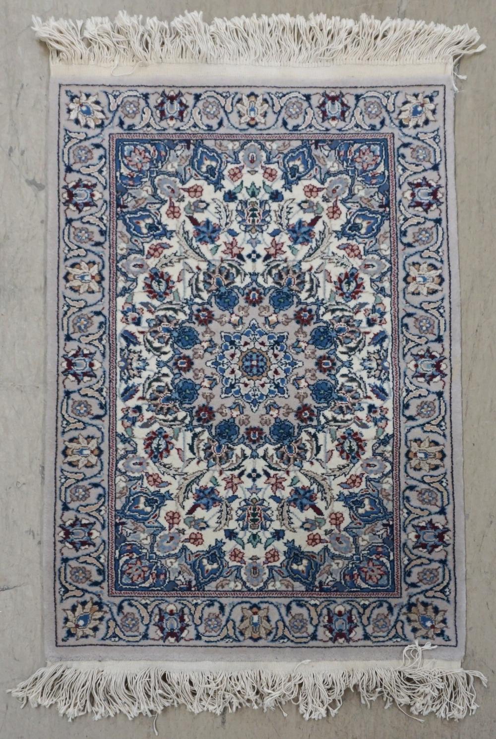 TABRIZ PARTIAL SILK RUG, 3 FT X 2