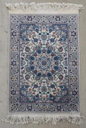 TABRIZ PARTIAL SILK RUG, 3 FT
