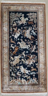 TABRIZ PICTORIAL PARTIAL SILK