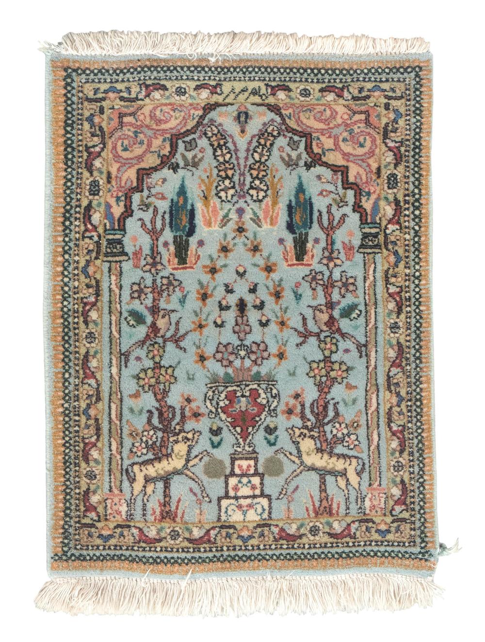 TABRIZ PRAYER RUG: 2’0” X 2’7” LAST