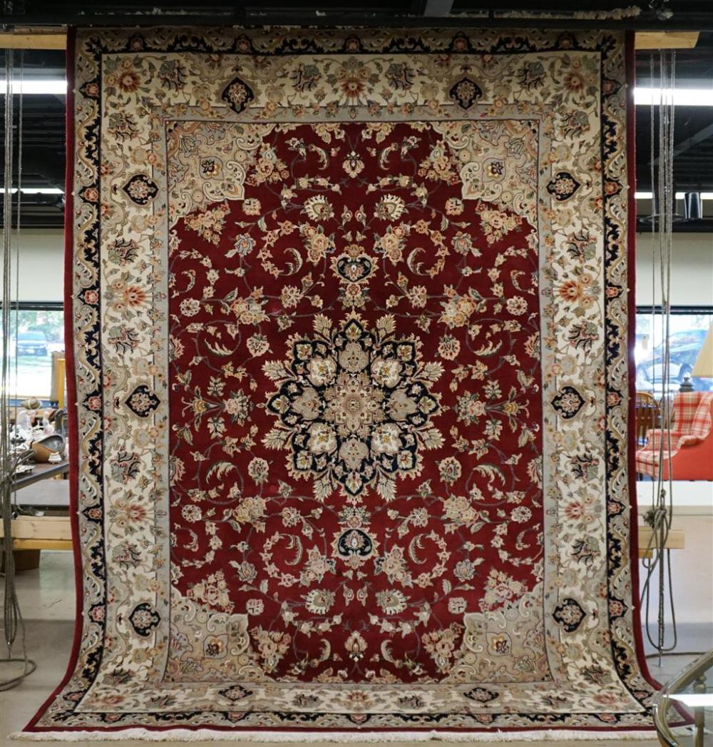 TABRIZ RUG, 11 FT X 9 FT 7 INTabriz
