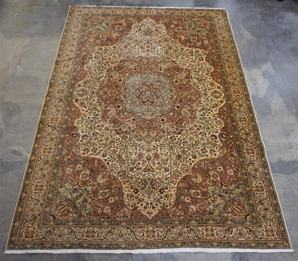 TABRIZ RUG, 12 FT 6 IN X 8 FT 9