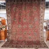 TABRIZ RUG, 12 FT 7 IN X 5 FT
