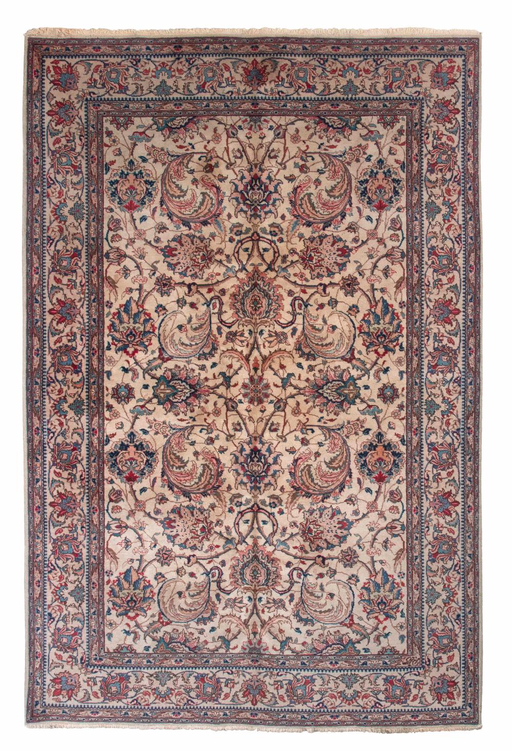 TABRIZ RUG: 6’8” X 10’0” MID-20TH