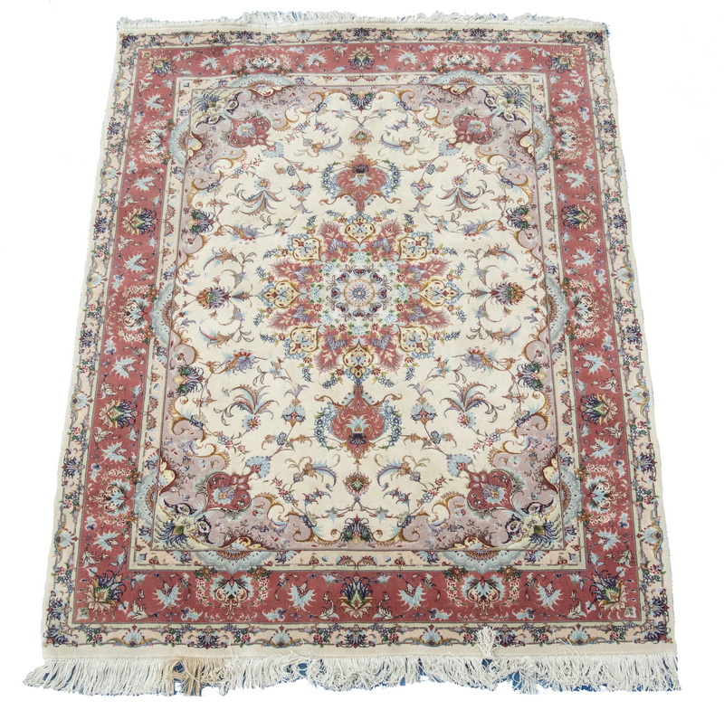 TABRIZ RUG Lobed floral terra cotta