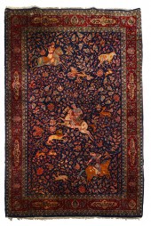 TABRIZ THROW RUGdepicting vari
