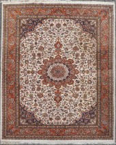 TABRIZ WOOL RUG APPROX. 11'4"
