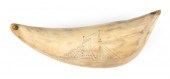 TABUA SCRIMSHAW WHALE'S TOOTH