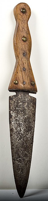 Tack-Decorated Wood-Handled Da