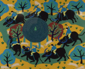 TADASHI ASOMA ACRYLIC ON PAPER