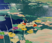 TADASHI ASOMA LITHOGRAPH LILIE