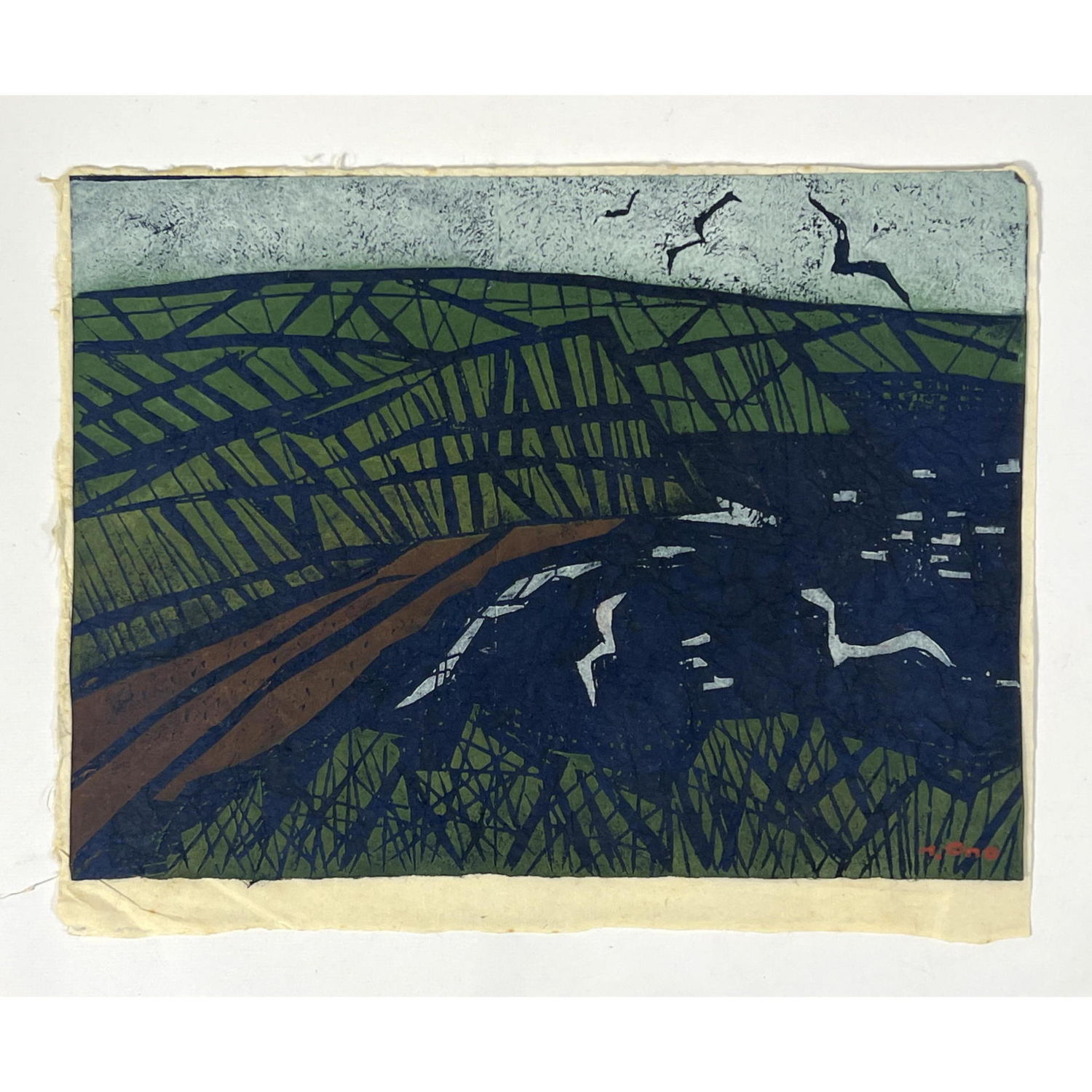 TADASHIGE ONO Japanese Woodblock