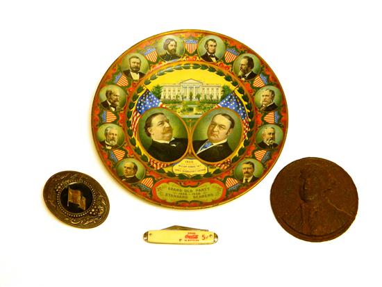 Taft/Sherman tin lithograph