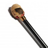 TAGUA NUT CARVED CANE Early 20